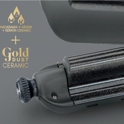 Diva Pro Styling Precious Metals Gold Dust curler and waver garbanojimo įrankis 3