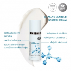 GMT Beauty Marine Collagen kolageno dieninis ir naktinis veido kremas, 50ml