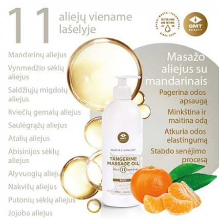 GMT Beauty Tangerine masažo aliejus su mandarinais, 500ml 2